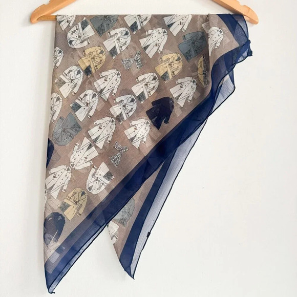 Vintage Novelty Print Men's Trenchcoats Umbrellas Sheer Scarf - Picture 3 of 5